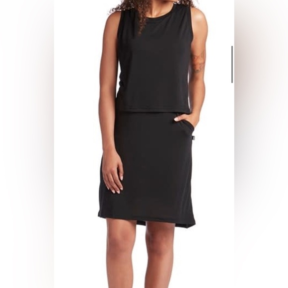 Orage Light Blue Sleeveless Layered Cat Track Dress Size M - Picture 16 of 17